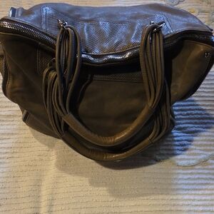 Alexander Wang Grey Leather Shoulder Bag